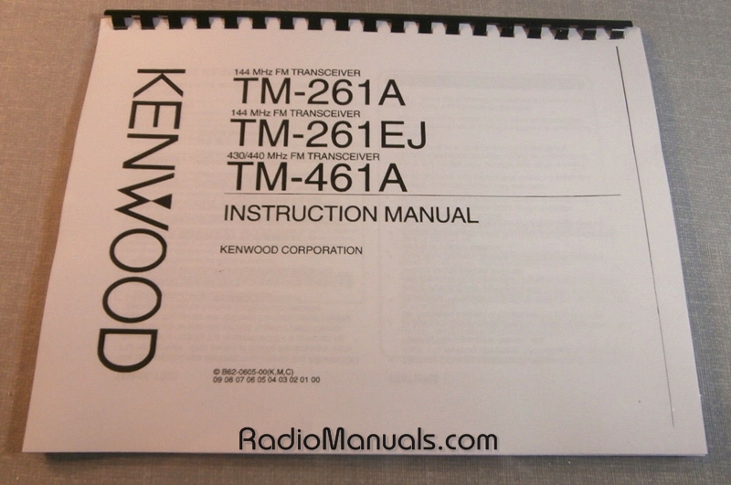 Kenwood TM-261A/461A Operating Manual - Click Image to Close